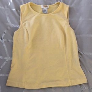 talbots yellow tank top